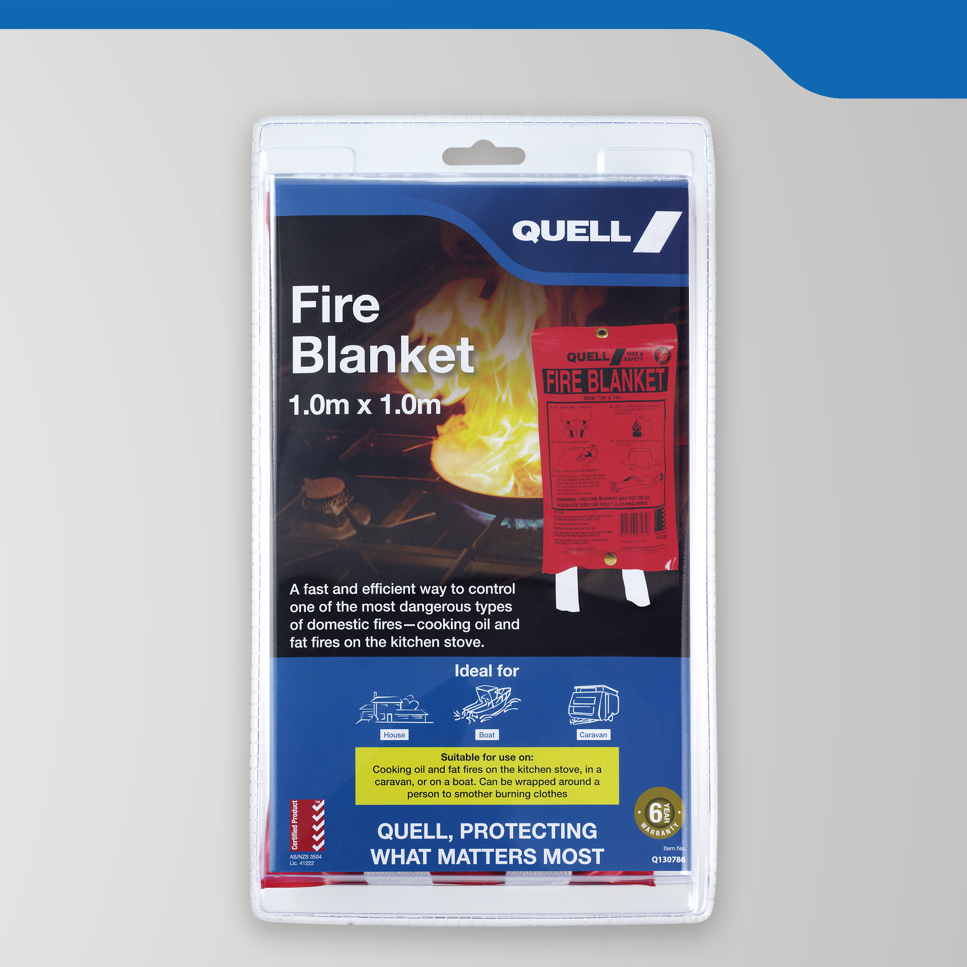 1m x 1m Fire Fibreglass Blanket