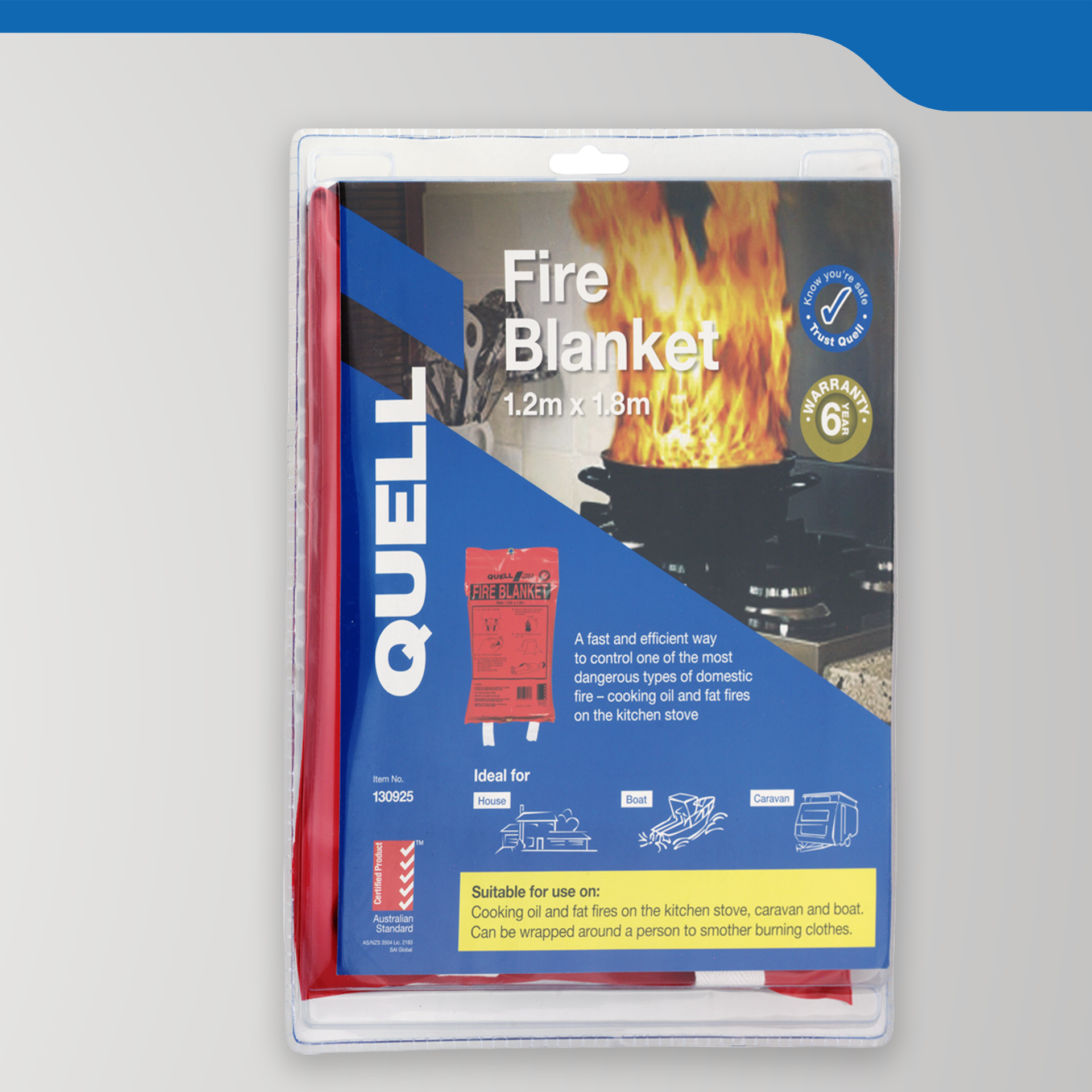 1.2m x 1.8m Fire Blanket