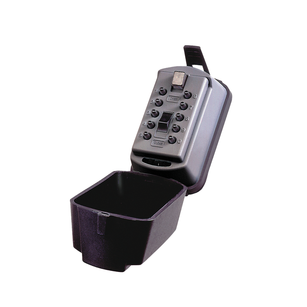 KeySafe Auto Permanent 2 keys, with protective weather cover, titanium (Clamshell)