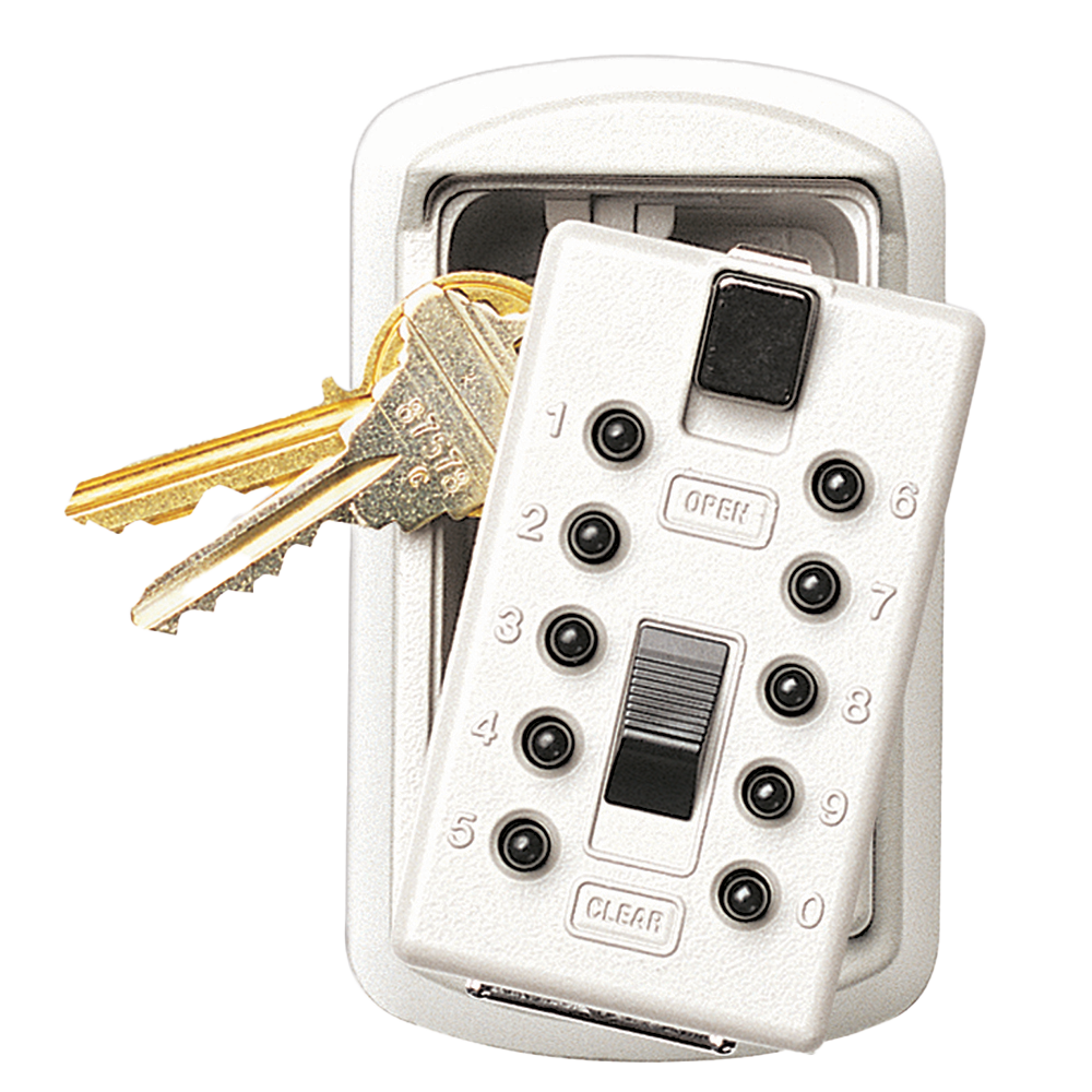 KeySafe Original Slimline 2 keys, white (Clamshell)