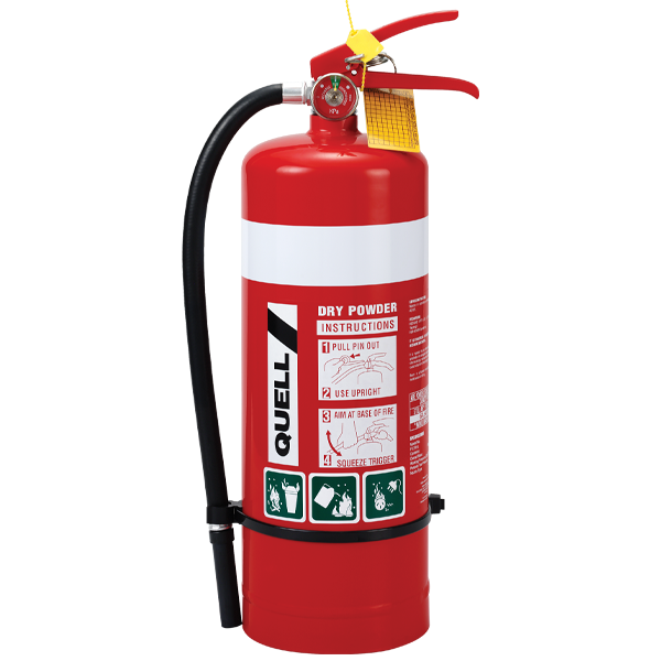 4.5kg Extinguisher Industrial with metal service tag (6A:60B:E)