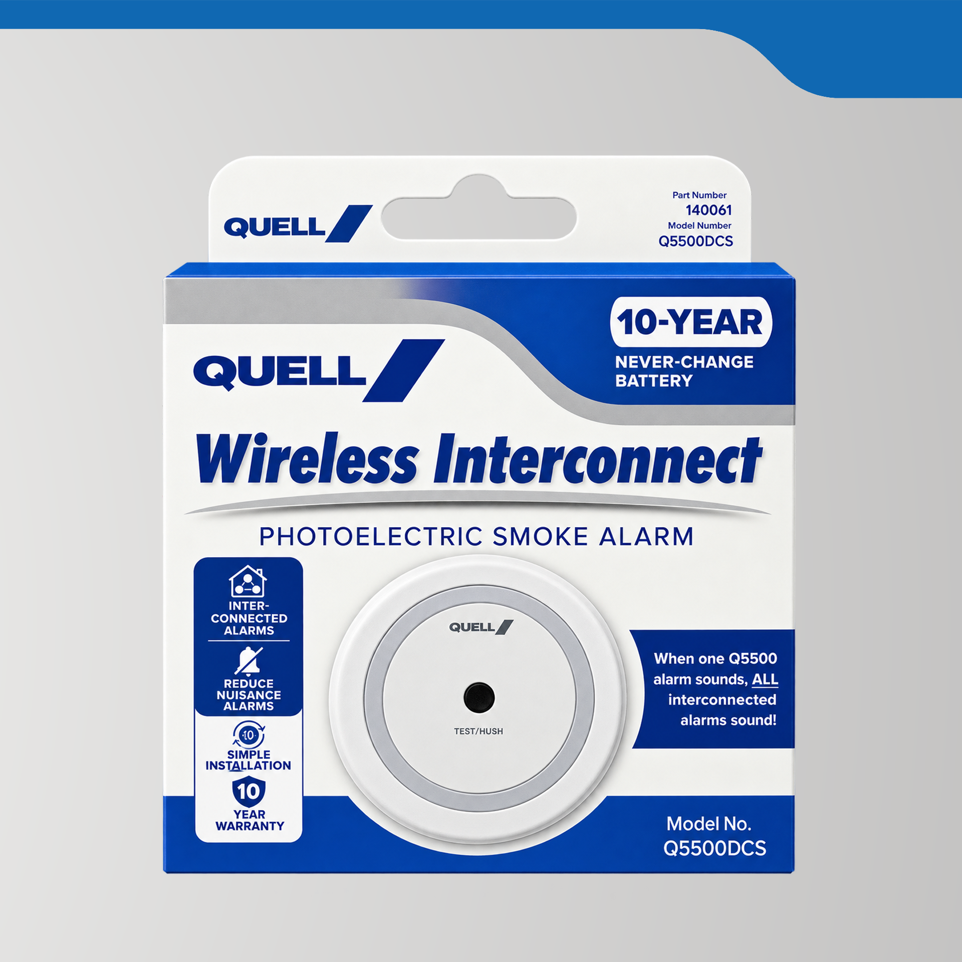 Q5500 Wireless Interconnect Photoelectric Smoke Alarm